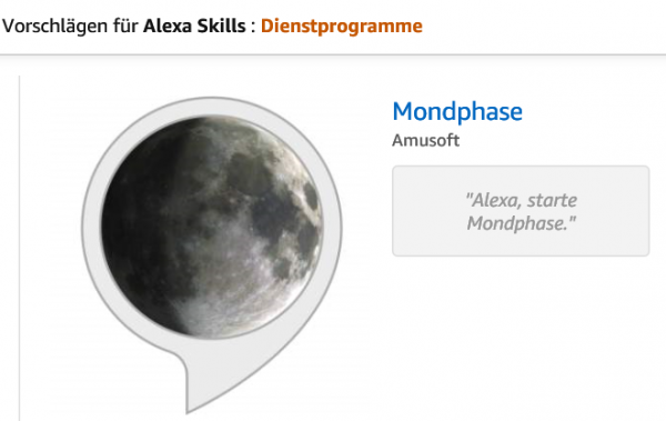 Alexa Skill Mondphase
